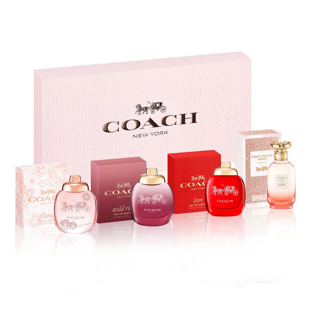 NWT COACH
4-Pc. Eau de Parfum Deluxe Mini Gift Set Collection